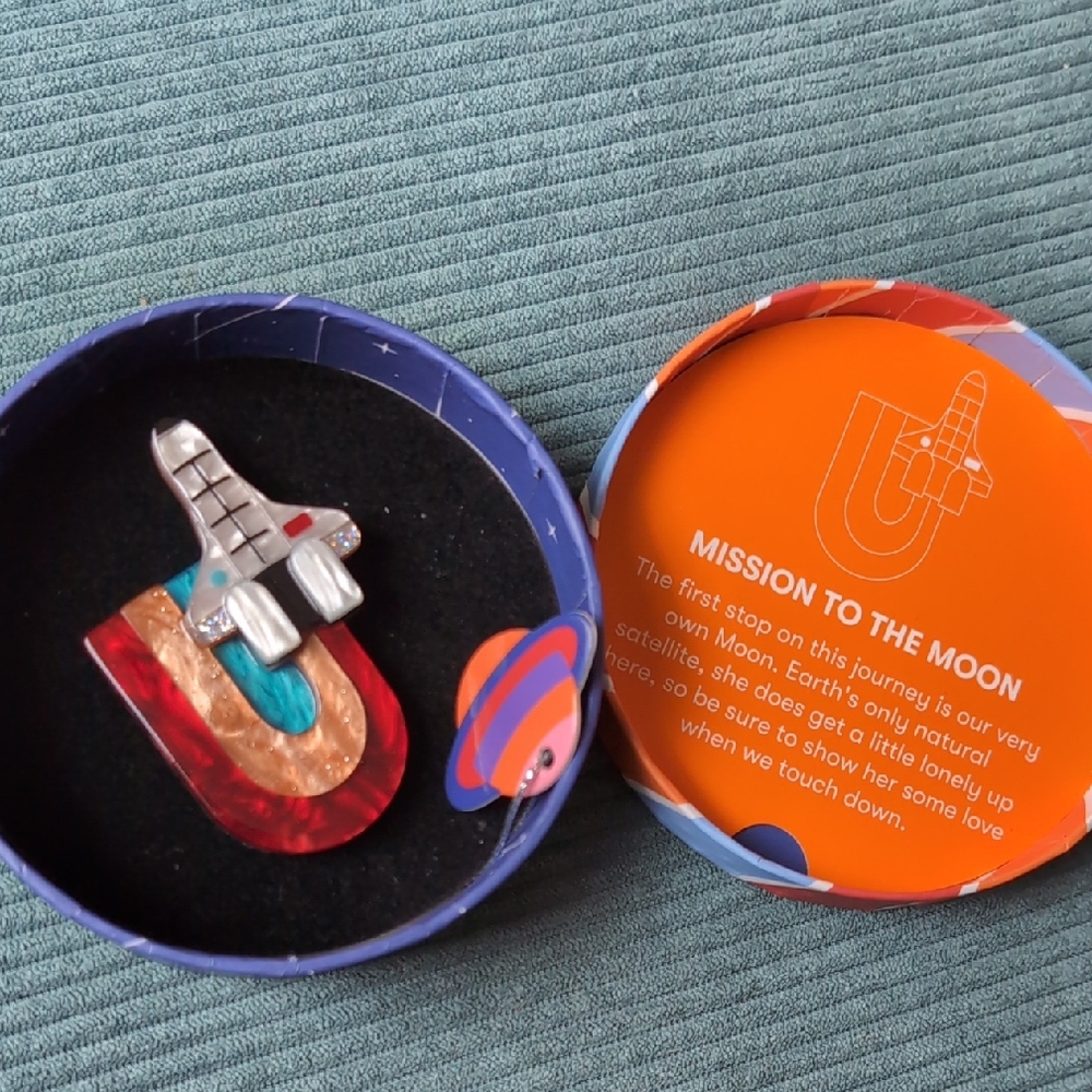 Erstwilder Mission To The Moon Brooch